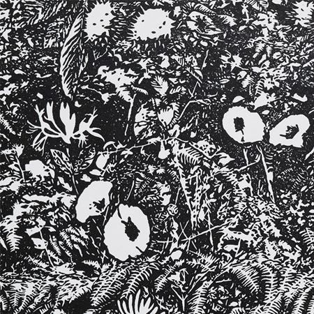 Cornish Hedgerow (black and white edition)